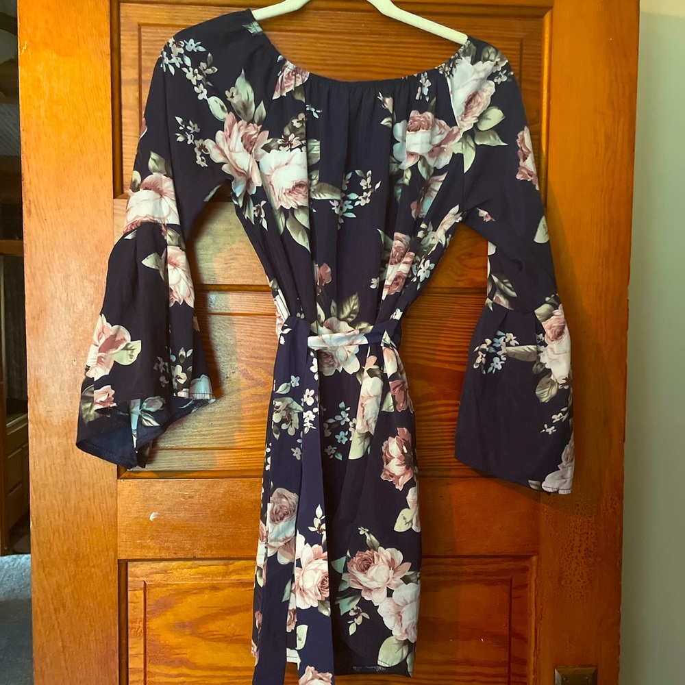 Off the shoulder floral dress